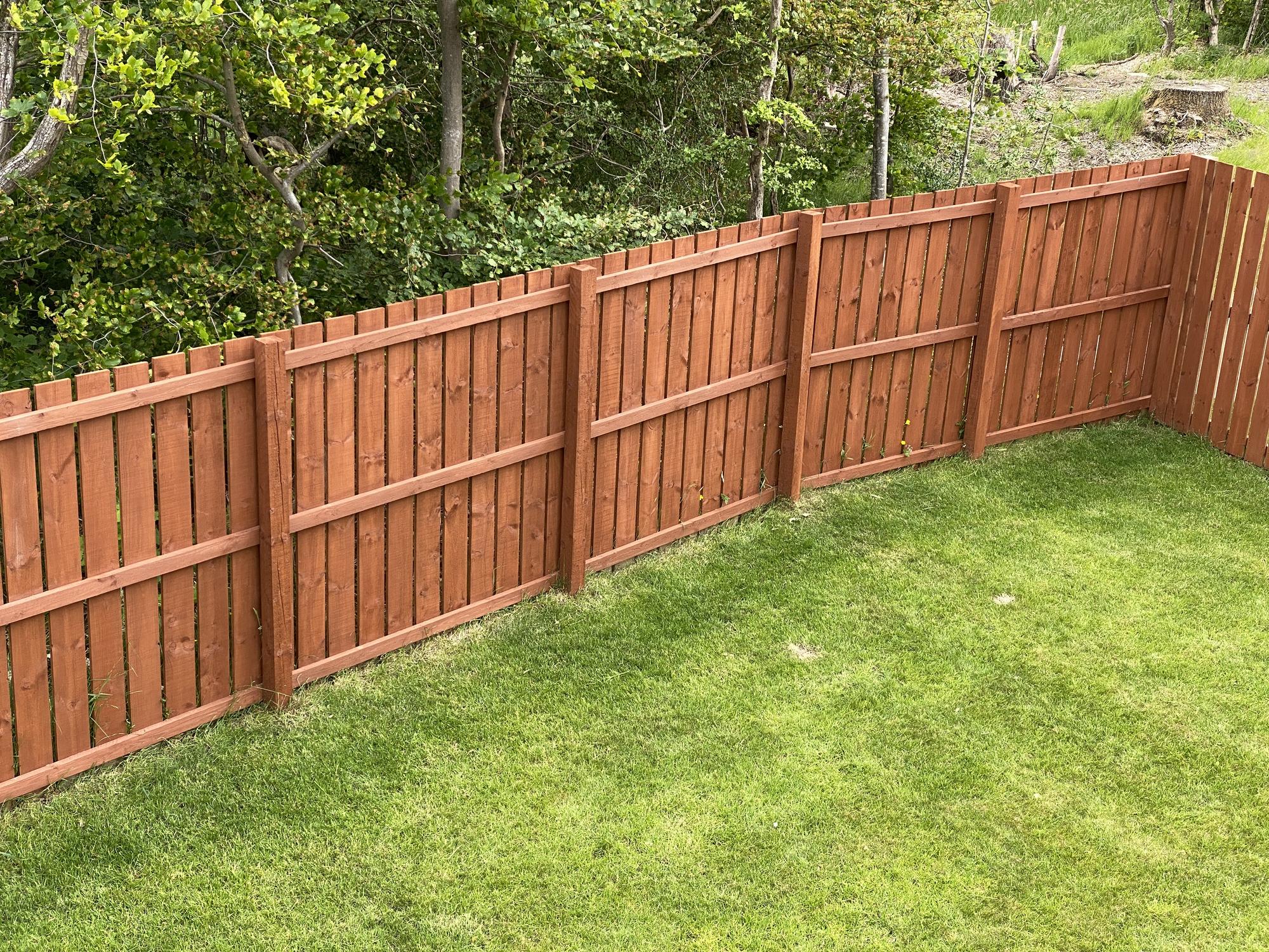 Wooden Brown Fence Remodel