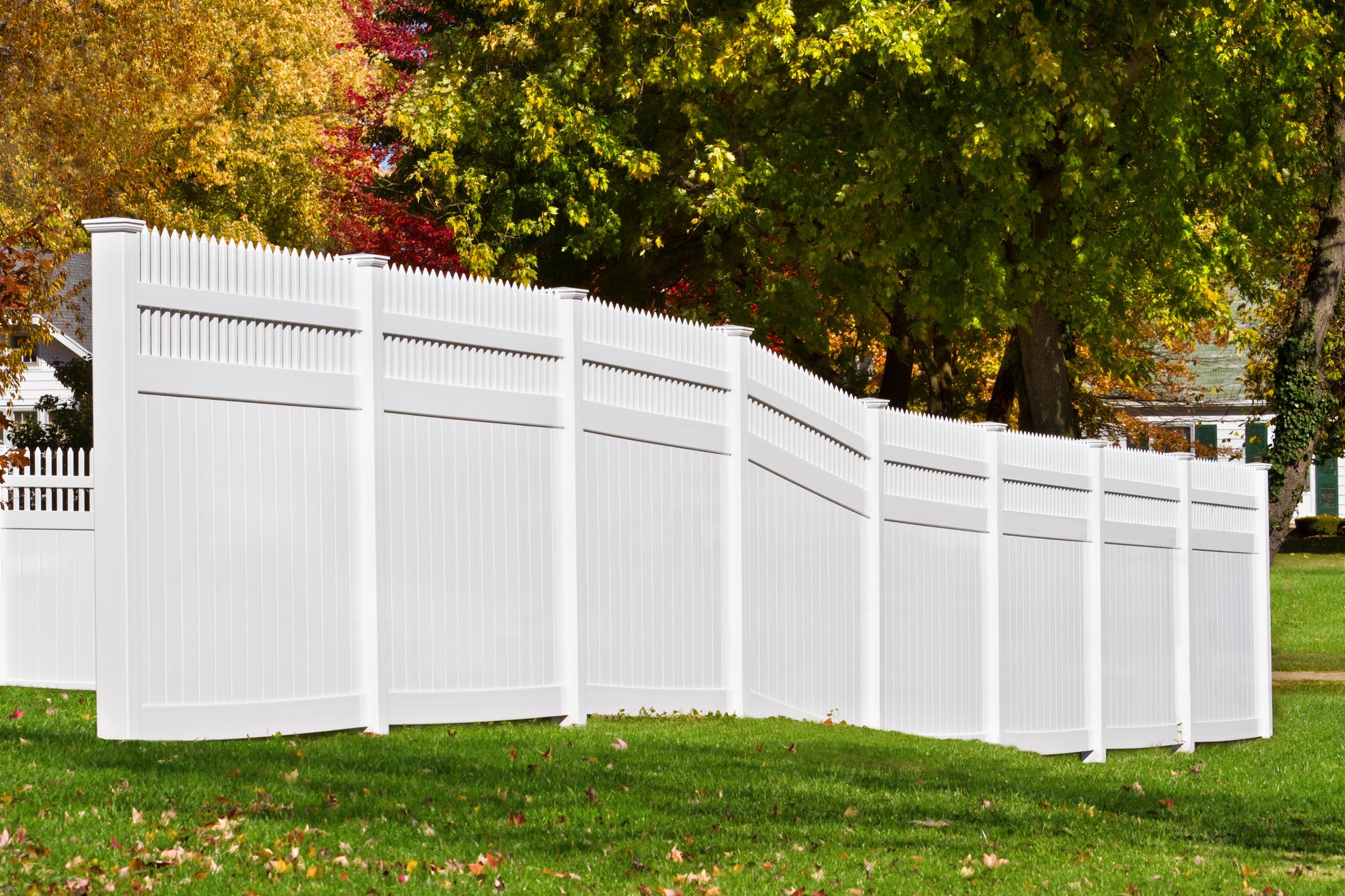 Wooden White Fence Remodel